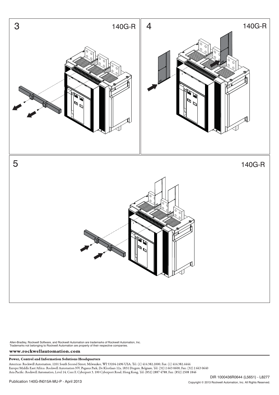 Rockwell Automation 140G-K-PB3L_PB4L_PB3H_PB4H Phase Barriers User Manual | Page 2 / 2