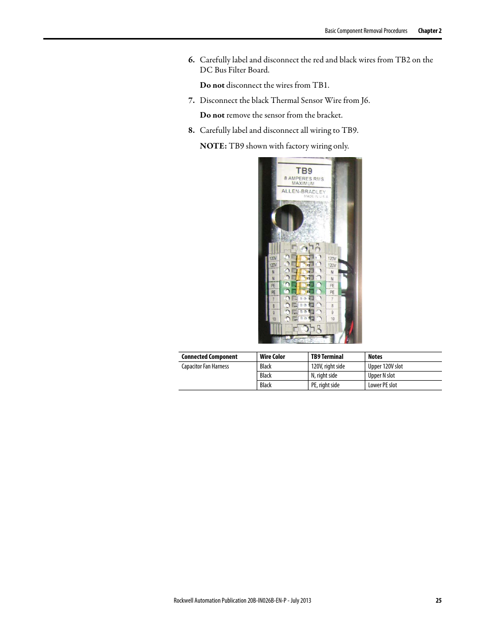 Rockwell Automation 20B PowerFlex 700 Drives - Frame 10 Components Replacement User Manual | Page 25 / 88