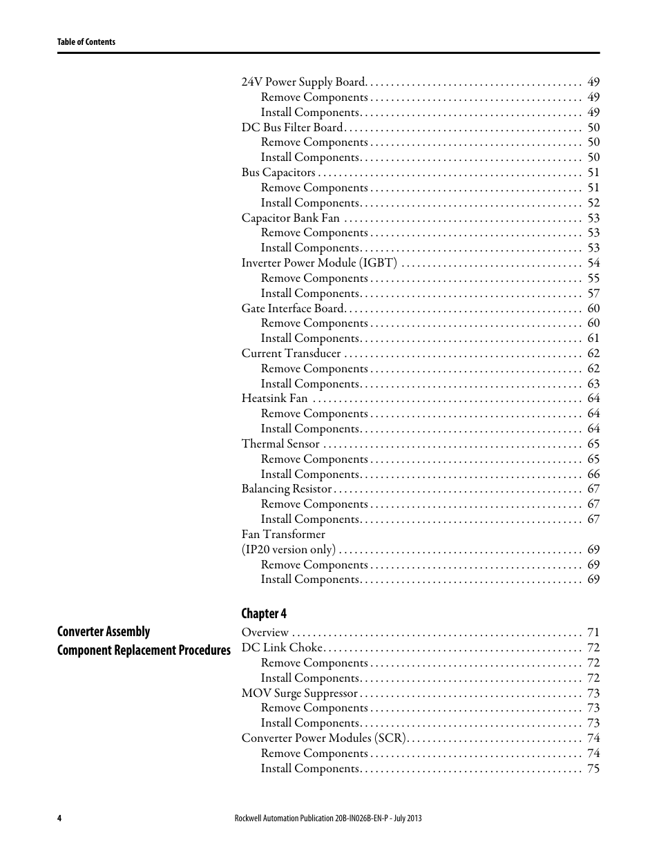 Rockwell Automation 20B PowerFlex 700 Drives - Frame 10 Components Replacement User Manual | Page 4 / 88