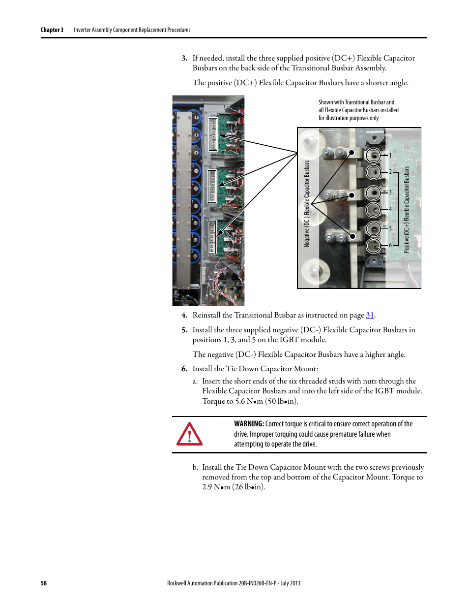 Rockwell Automation 20B PowerFlex 700 Drives - Frame 10 Components Replacement User Manual | Page 58 / 88