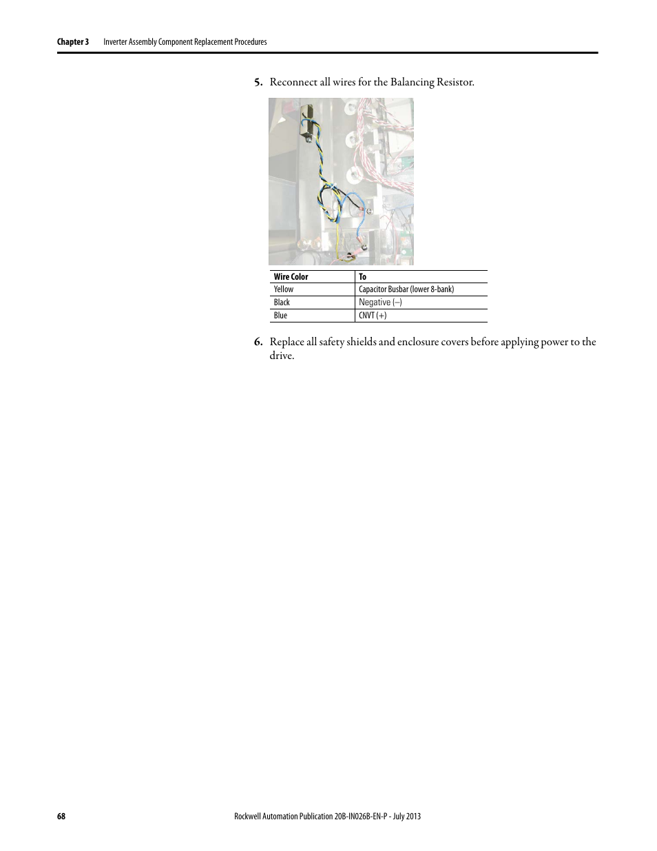 Rockwell Automation 20B PowerFlex 700 Drives - Frame 10 Components Replacement User Manual | Page 68 / 88