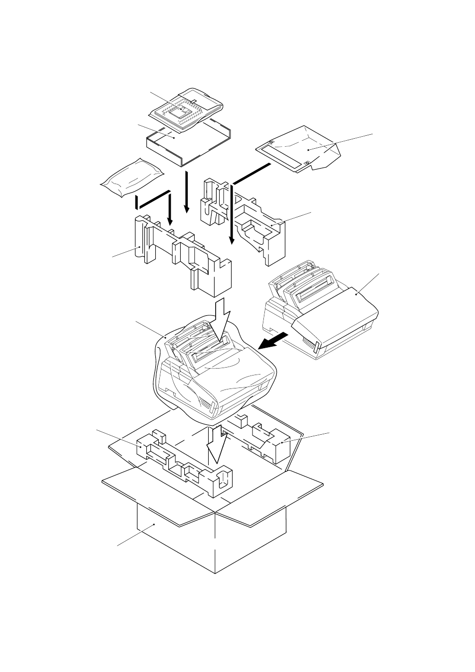 Packing | Brother HL-1060 User Manual | Page 64 / 105