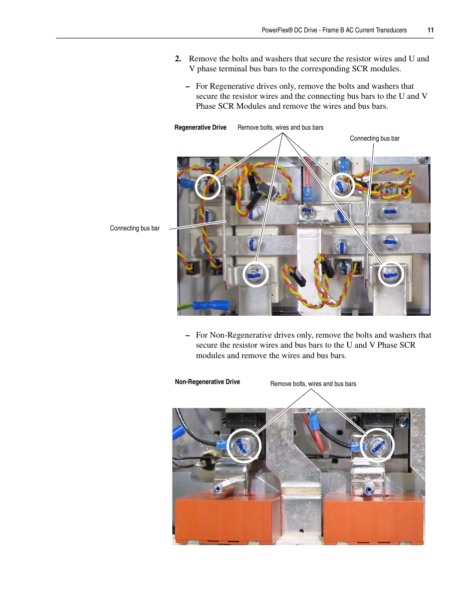 Rockwell Automation 20P PowerFlex DC Drive - Frame B AC Current Transducers User Manual | Page 11 / 14