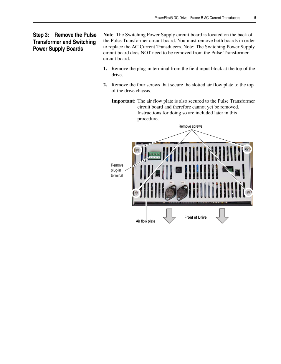 Rockwell Automation 20P PowerFlex DC Drive - Frame B AC Current Transducers User Manual | Page 5 / 14