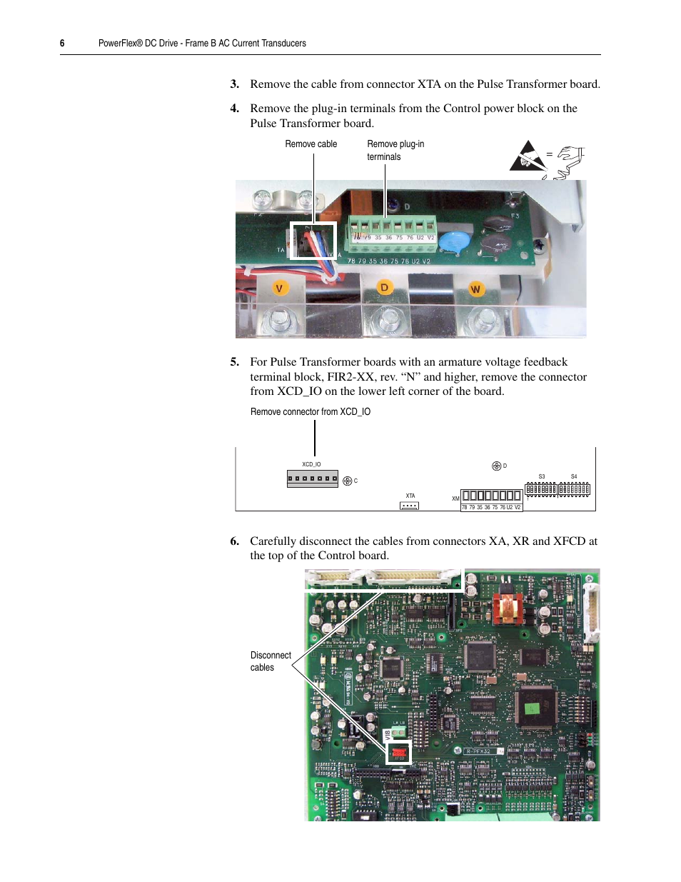 Rockwell Automation 20P PowerFlex DC Drive - Frame B AC Current Transducers User Manual | Page 6 / 14