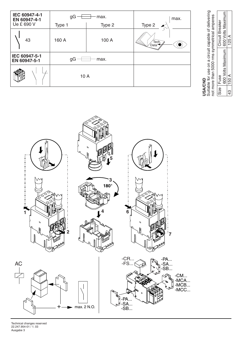 Rockwell Automation 100S Safety Contactors with AC Coil User Manual | Page 2 / 2