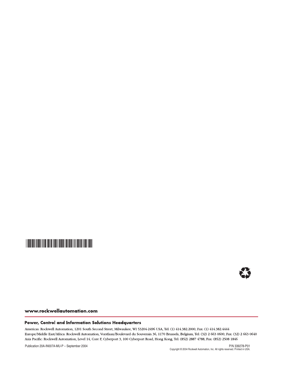 Rockwell Automation 20A PowerFlex 70 Encoder Kit User Manual | Page 2 / 2