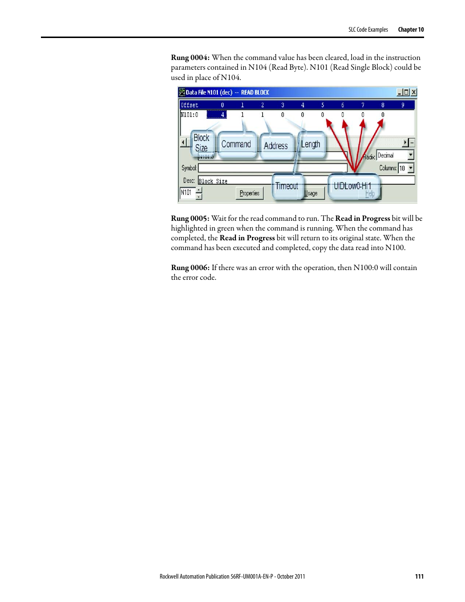 Rockwell Automation 56RF RFID System User Manual User Manual | Page 111 / 156