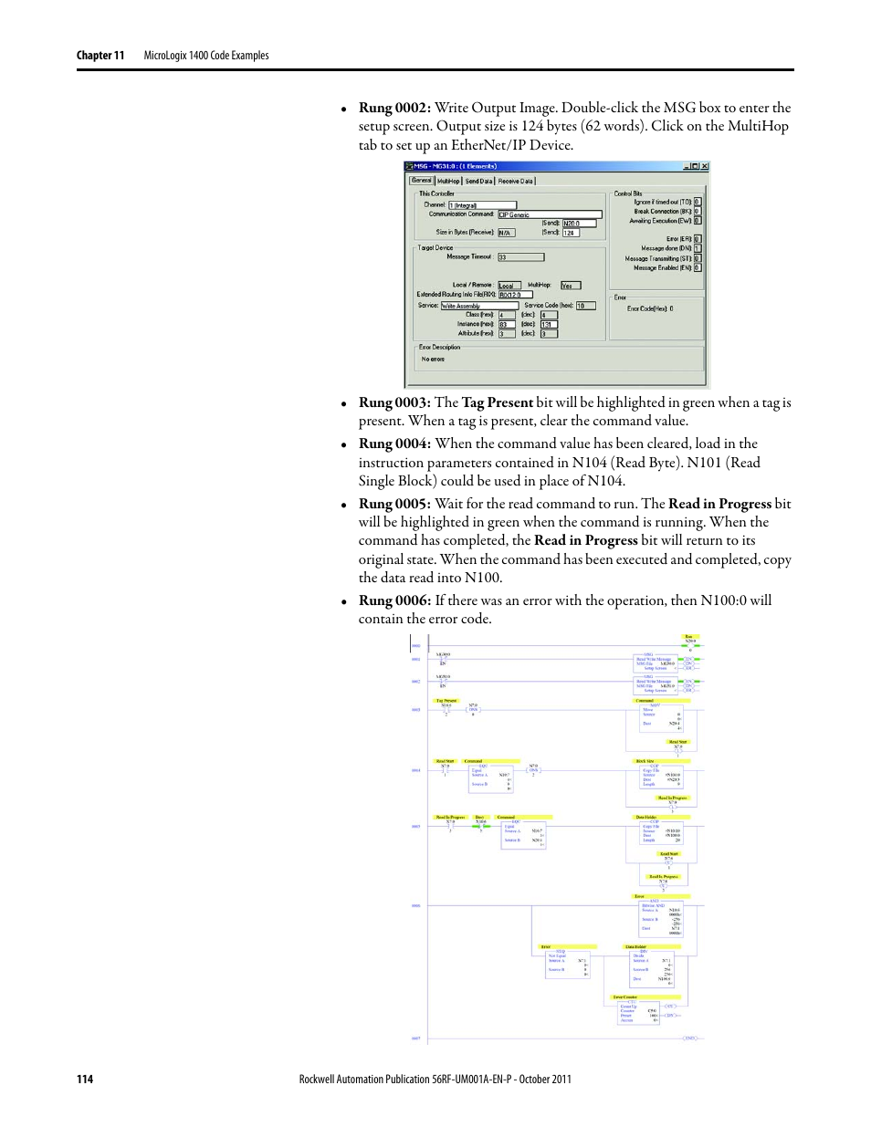 Rockwell Automation 56RF RFID System User Manual User Manual | Page 114 / 156