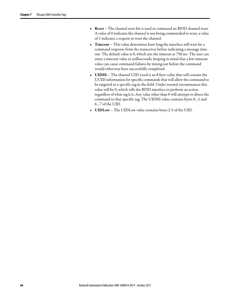 Rockwell Automation 56RF RFID System User Manual User Manual | Page 64 / 156