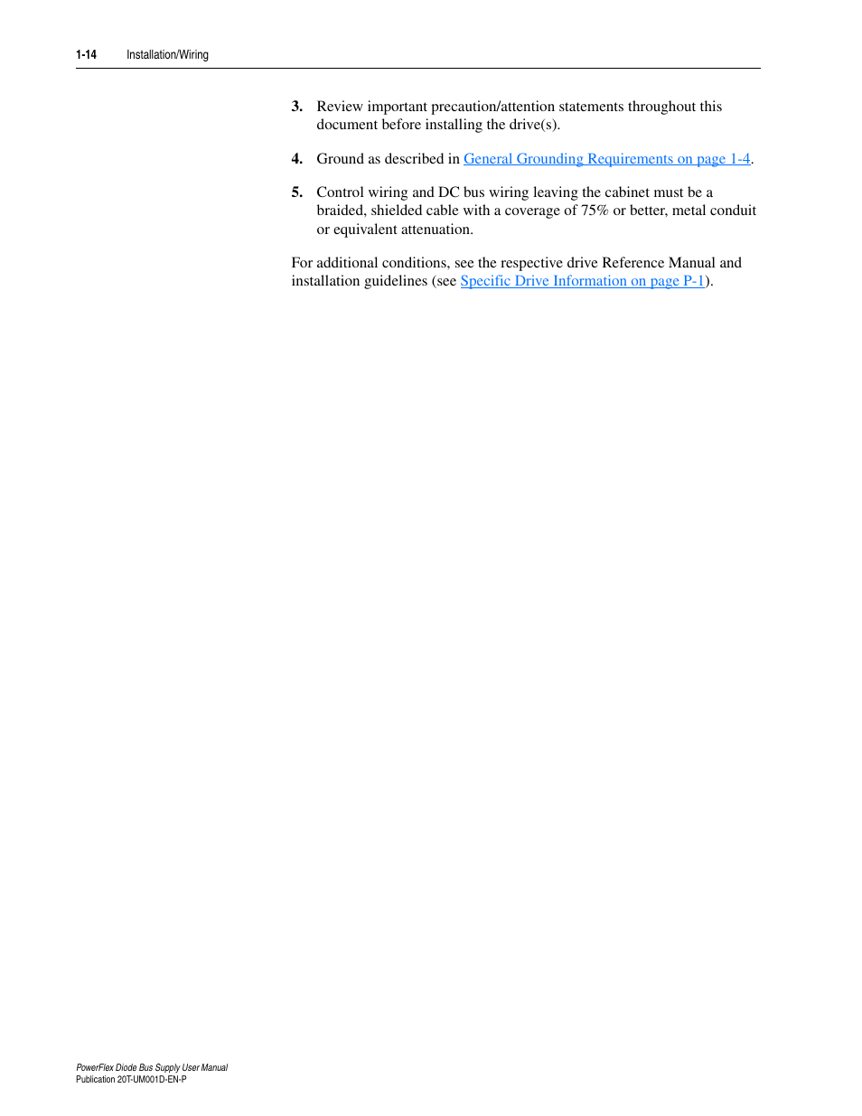 Rockwell Automation 20T PowerFlex Diode Bus Supply User Manual | Page 26 / 42
