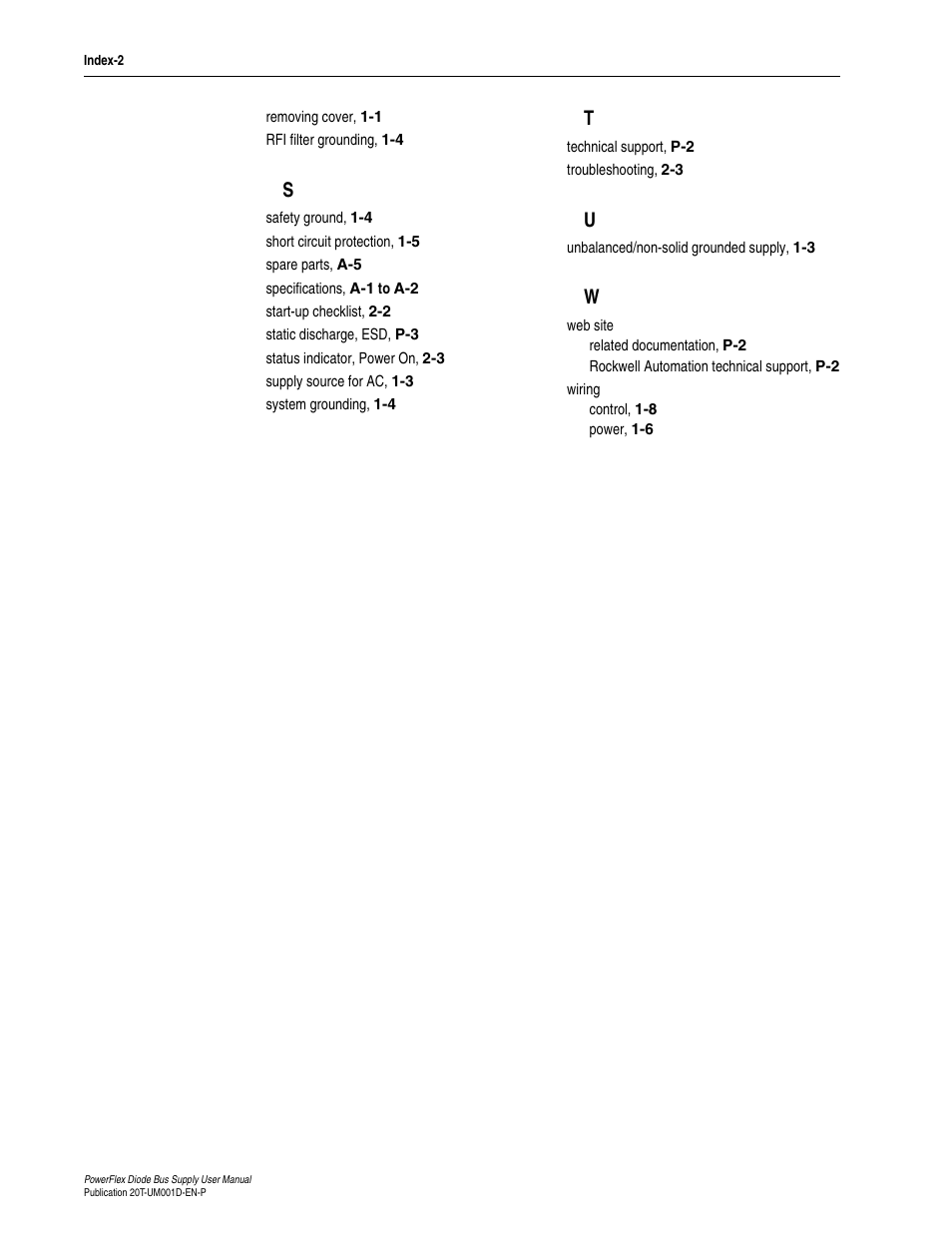 Rockwell Automation 20T PowerFlex Diode Bus Supply User Manual | Page 40 / 42