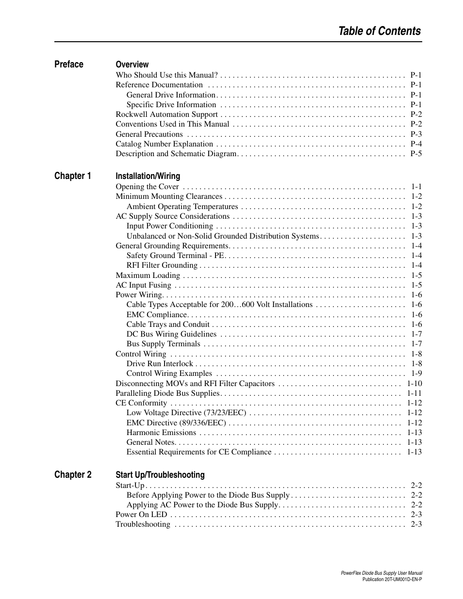 Rockwell Automation 20T PowerFlex Diode Bus Supply User Manual | Page 5 / 42