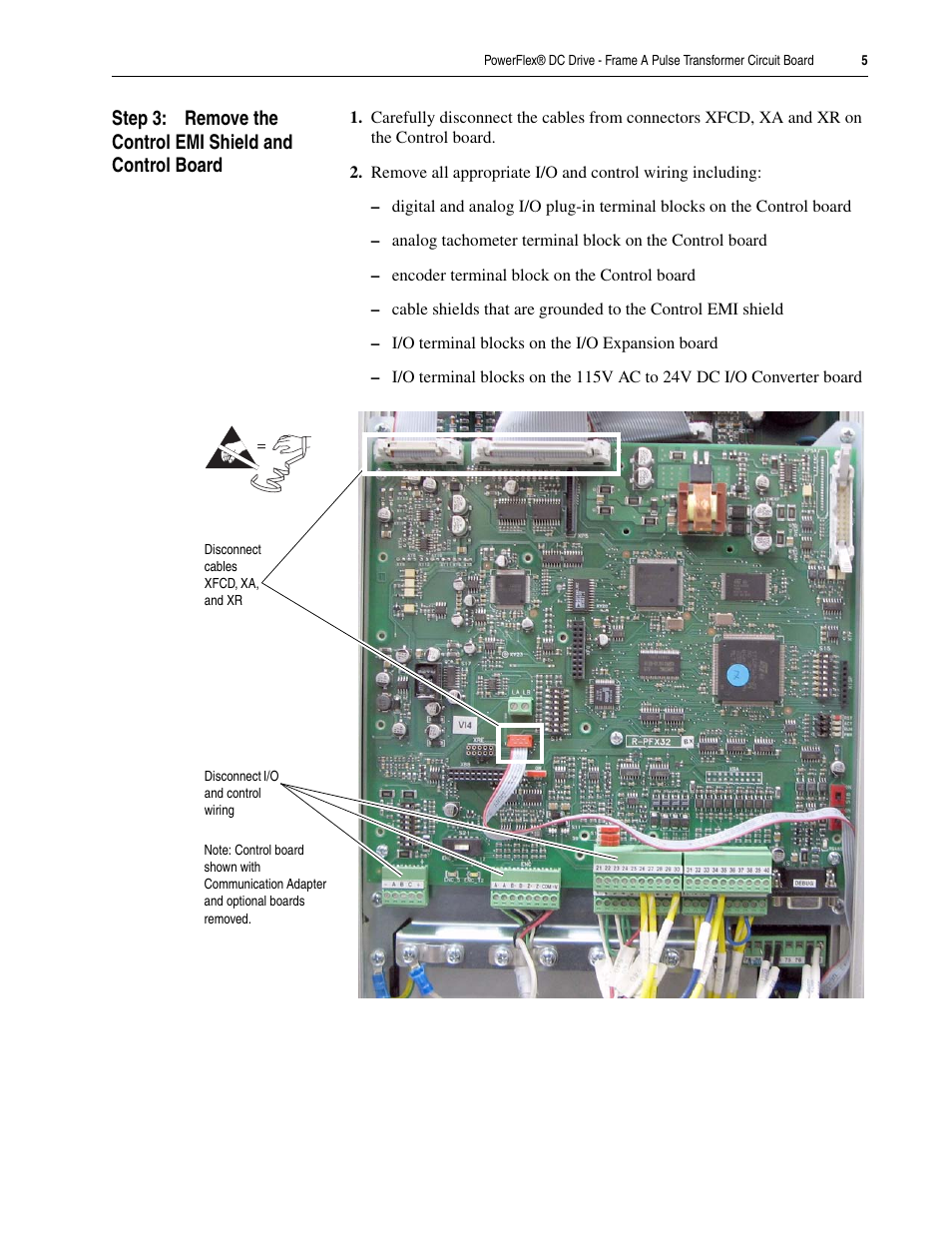 Rockwell Automation 20P PowerFlex DC Drive - Frame A Pulse Transformer Circuit Board User Manual | Page 5 / 20