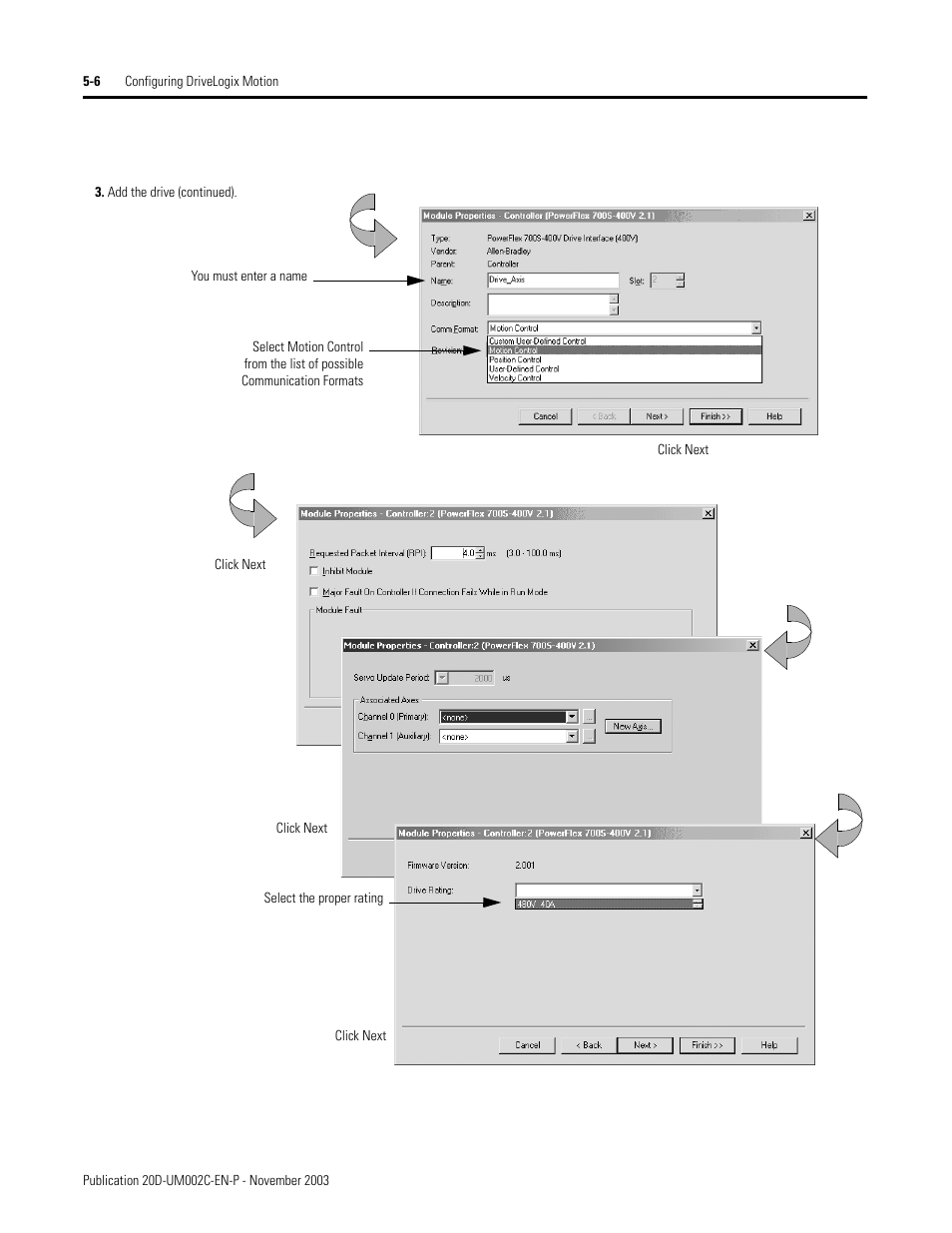 Rockwell Automation 5720 DriveLogix System User Manual | Page 110 / 263