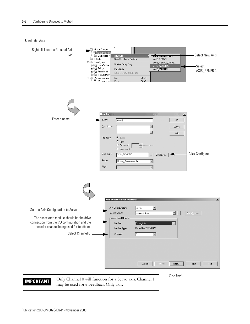 Rockwell Automation 5720 DriveLogix System User Manual | Page 112 / 263