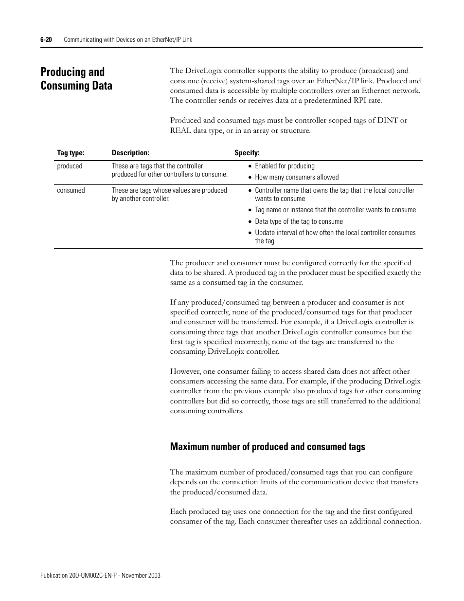 Producing and consuming data | Rockwell Automation 5720 DriveLogix System User Manual | Page 136 / 263