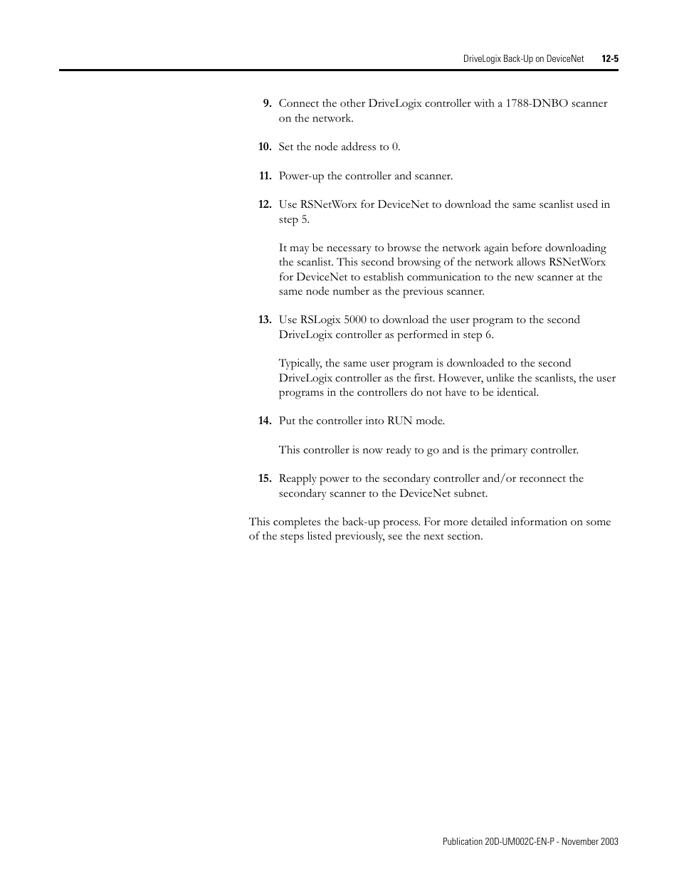 Rockwell Automation 5720 DriveLogix System User Manual | Page 229 / 263