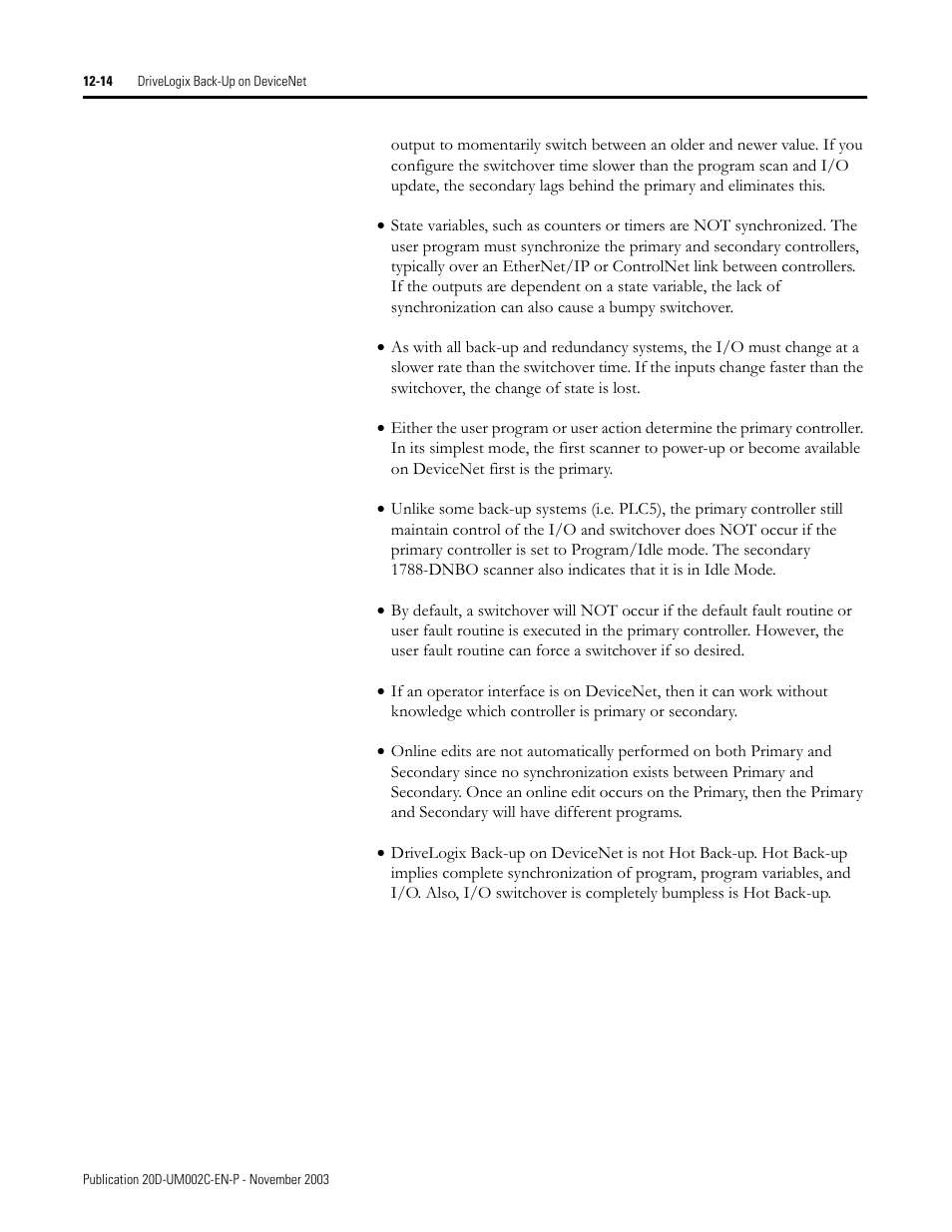 Rockwell Automation 5720 DriveLogix System User Manual | Page 238 / 263