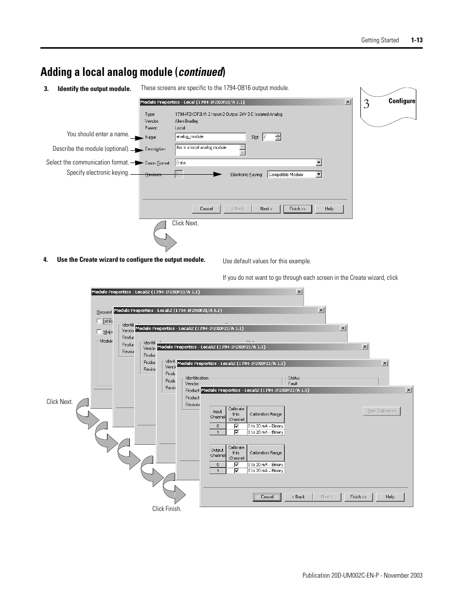 Adding a local analog module (continued) | Rockwell Automation 5720 DriveLogix System User Manual | Page 25 / 263