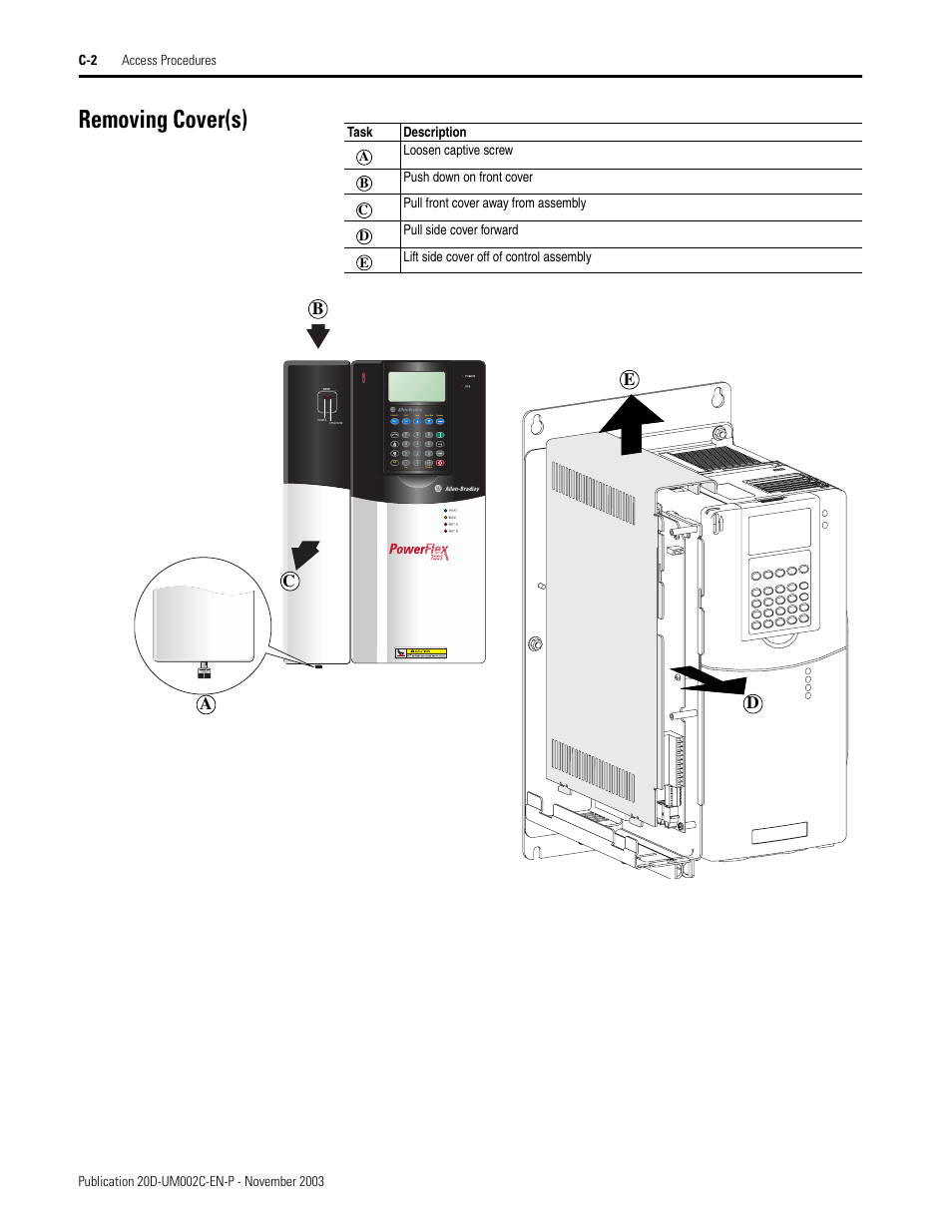 Removing cover(s) | Rockwell Automation 5720 DriveLogix System User Manual | Page 252 / 263