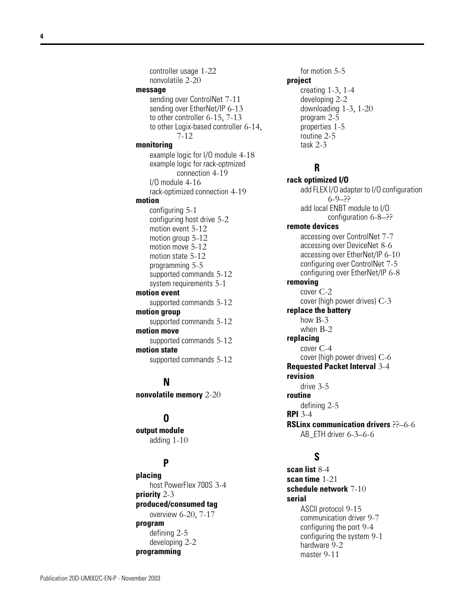 Rockwell Automation 5720 DriveLogix System User Manual | Page 260 / 263