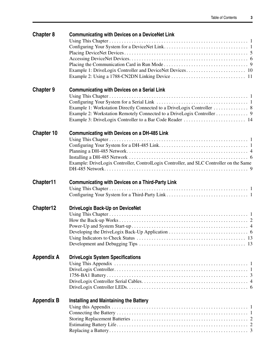 Rockwell Automation 5720 DriveLogix System User Manual | Page 7 / 263