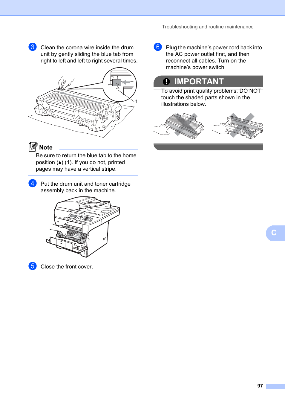 Important | Brother DCP-8085DN User Manual | Page 111 / 158