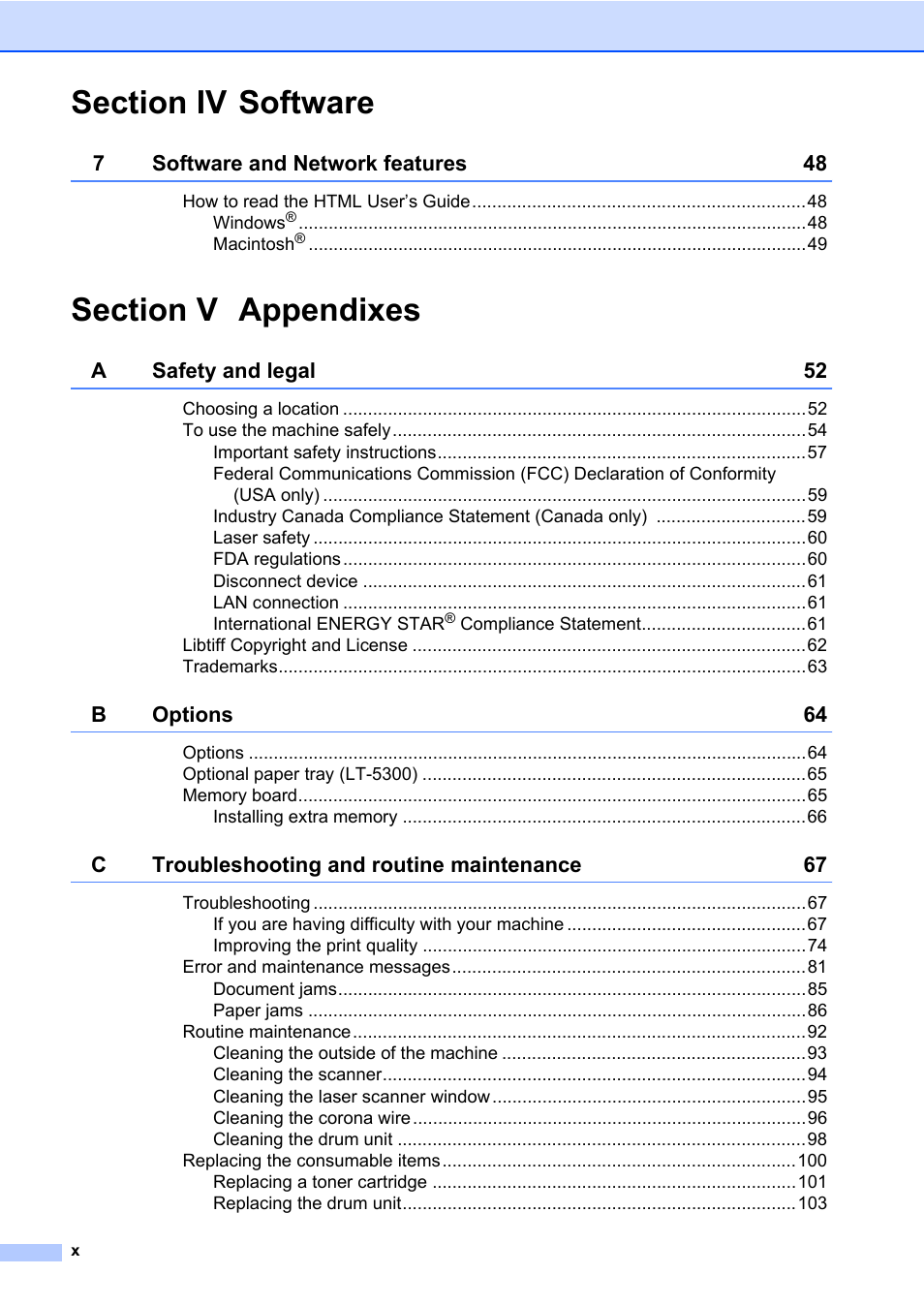 Brother DCP-8085DN User Manual | Page 12 / 158