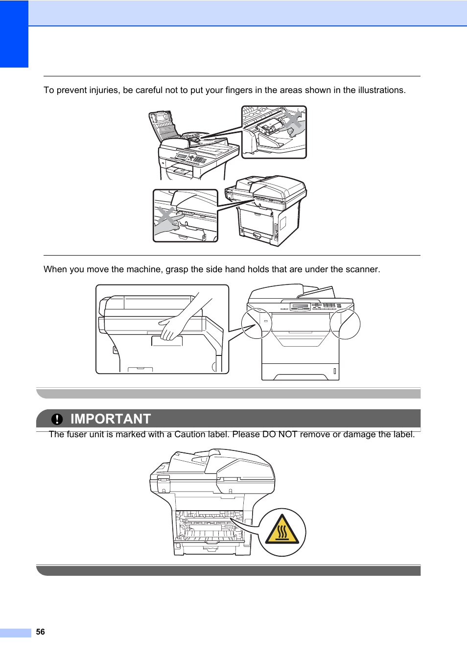 Important | Brother DCP-8085DN User Manual | Page 70 / 158
