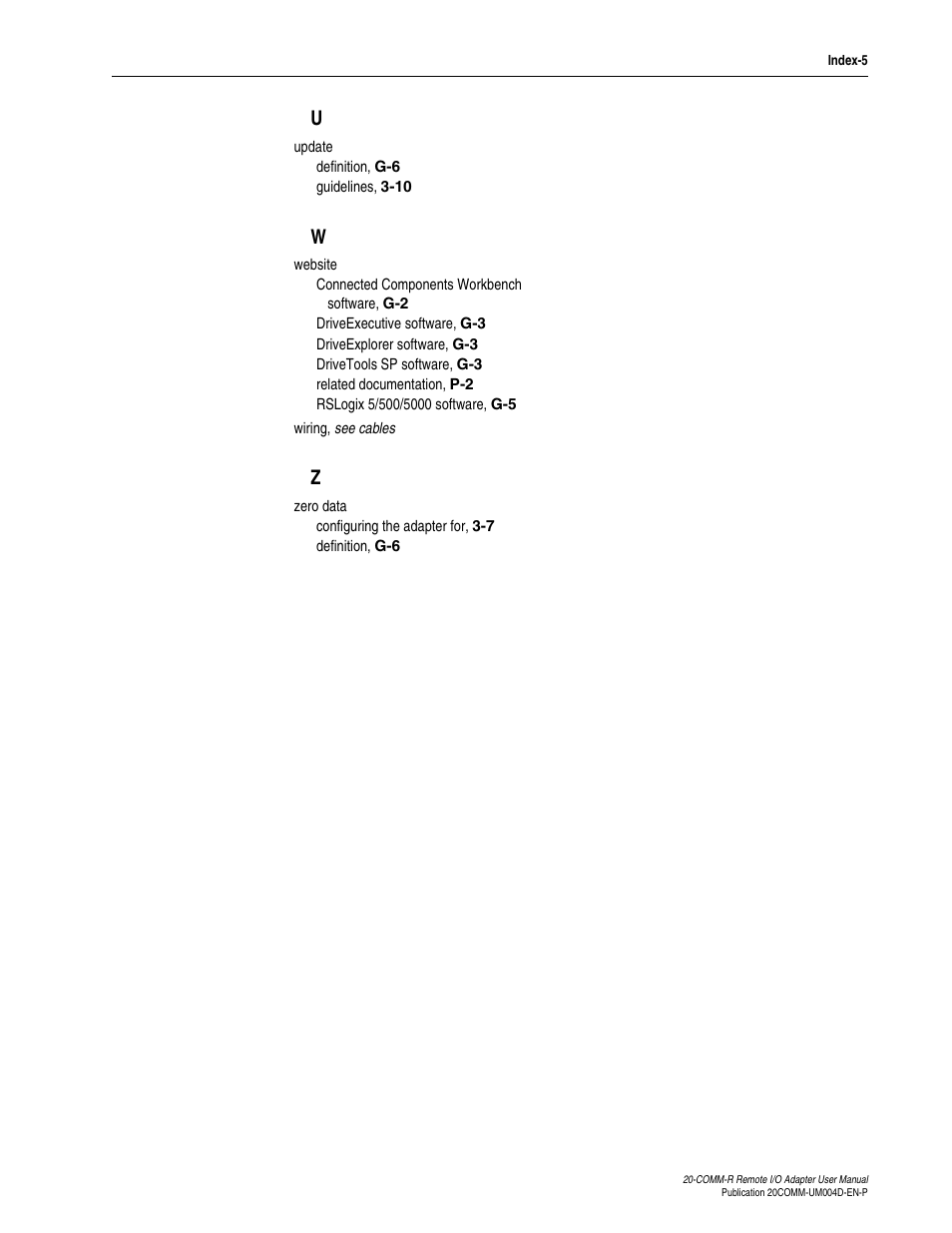 Rockwell Automation 20-COMM-R Remote I/O Adapter User Manual | Page 125 / 128