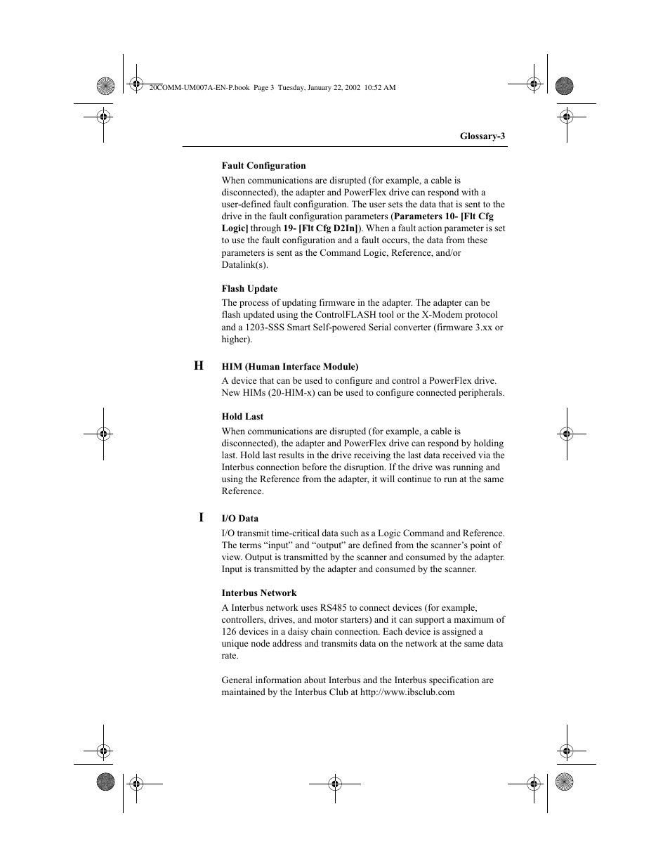 Rockwell Automation 20-COMM-I Interbus Adapter User Manual | Page 108 / 118