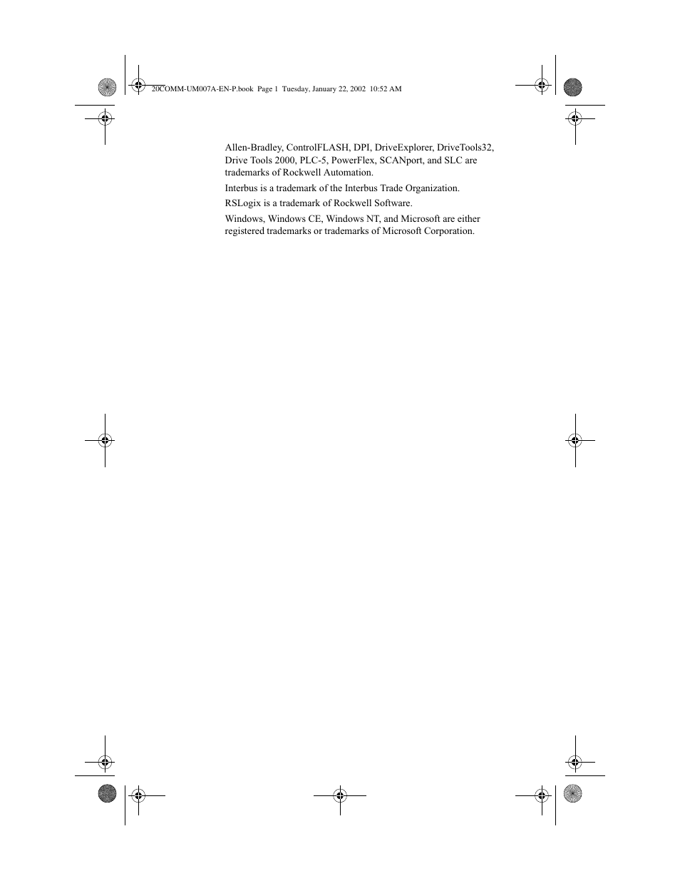 Rockwell Automation 20-COMM-I Interbus Adapter User Manual | Page 112 / 118