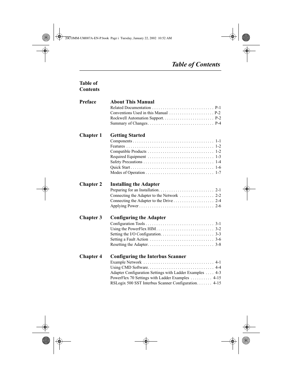 Rockwell Automation 20-COMM-I Interbus Adapter User Manual | Page 2 / 118