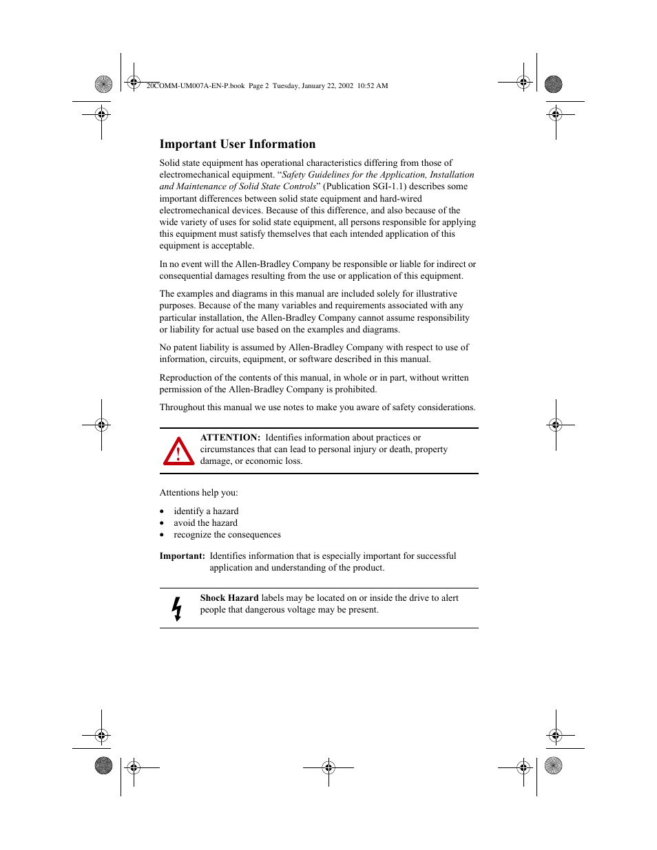 Rockwell Automation 20-COMM-I Interbus Adapter User Manual | Page 4 / 118