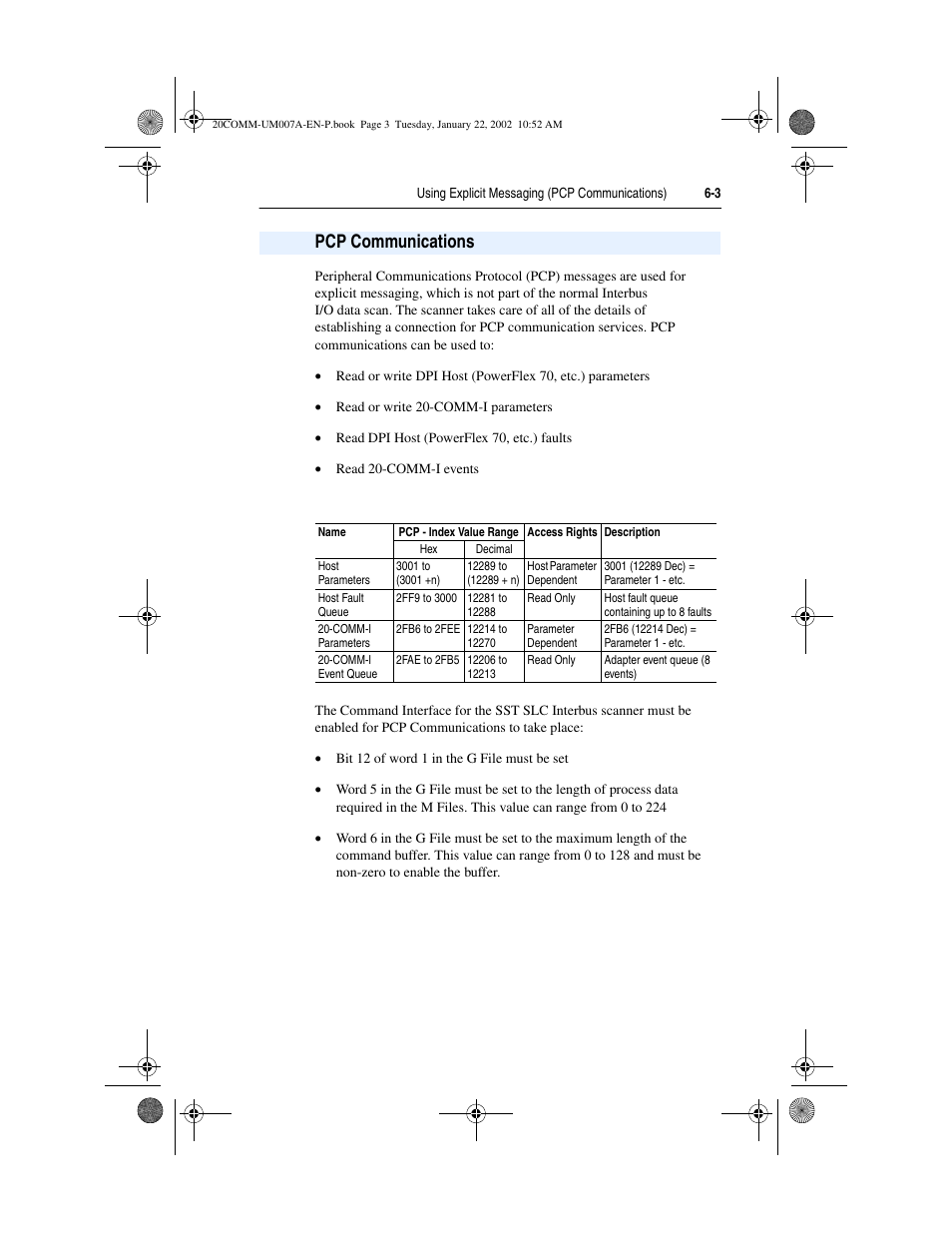 Pcp communications | Rockwell Automation 20-COMM-I Interbus Adapter User Manual | Page 65 / 118