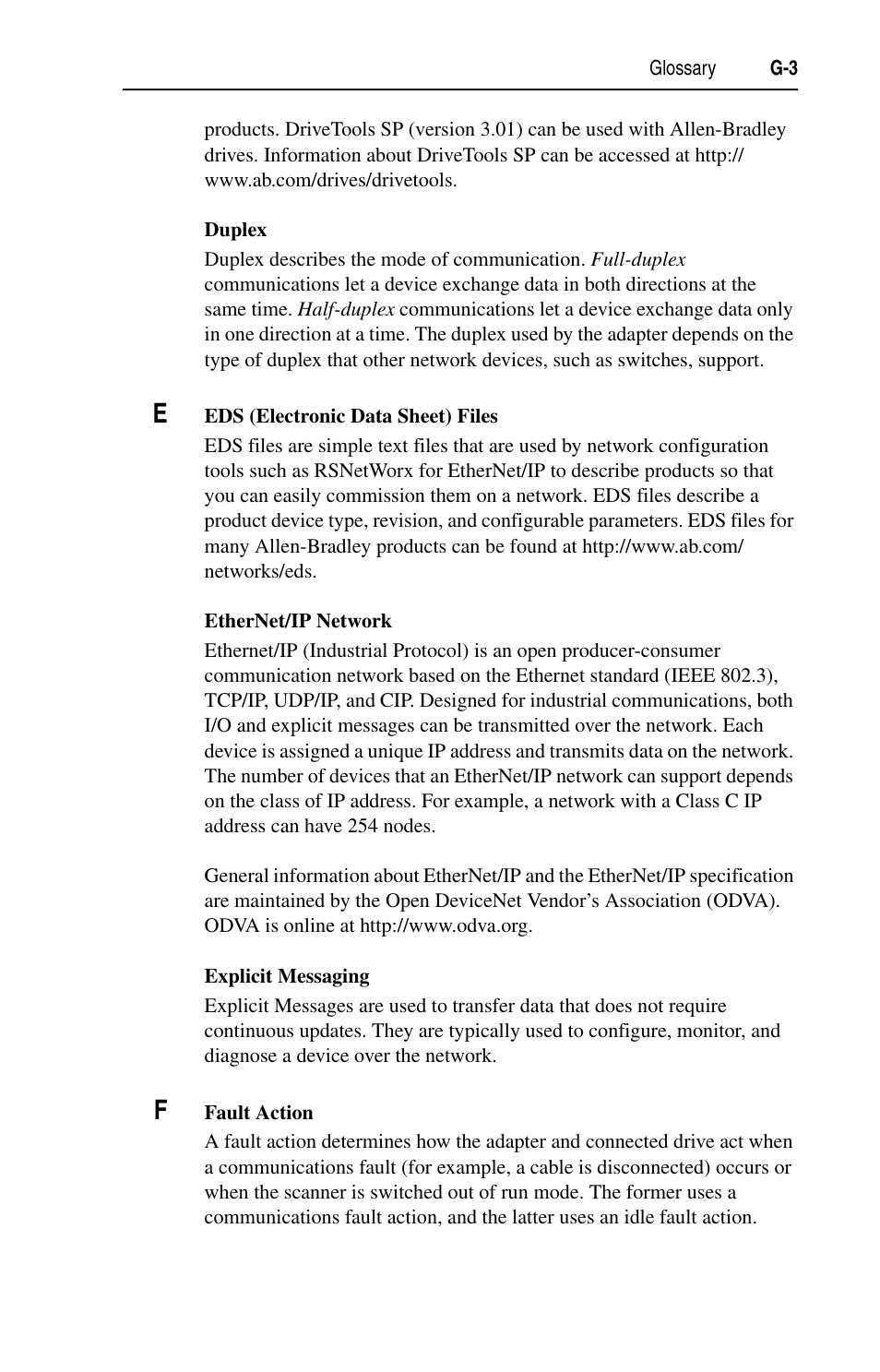 Rockwell Automation 22-COMM-E EtherNet/IP Adapter User Manual | Page 153 / 166