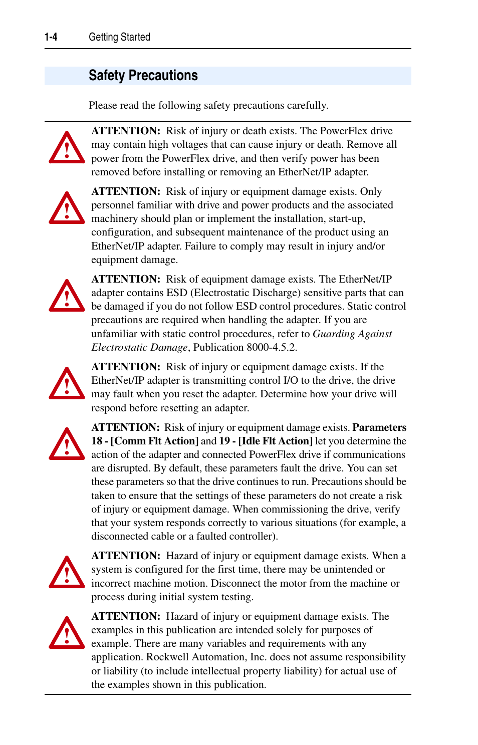 Rockwell Automation 22-COMM-E EtherNet/IP Adapter User Manual | Page 16 / 166
