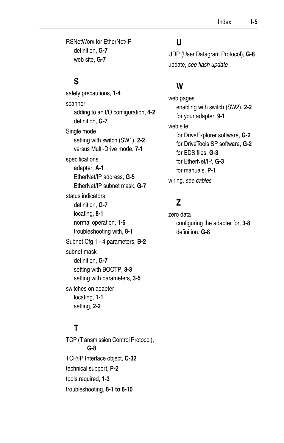 Rockwell Automation 22-COMM-E EtherNet/IP Adapter User Manual | Page 163 / 166