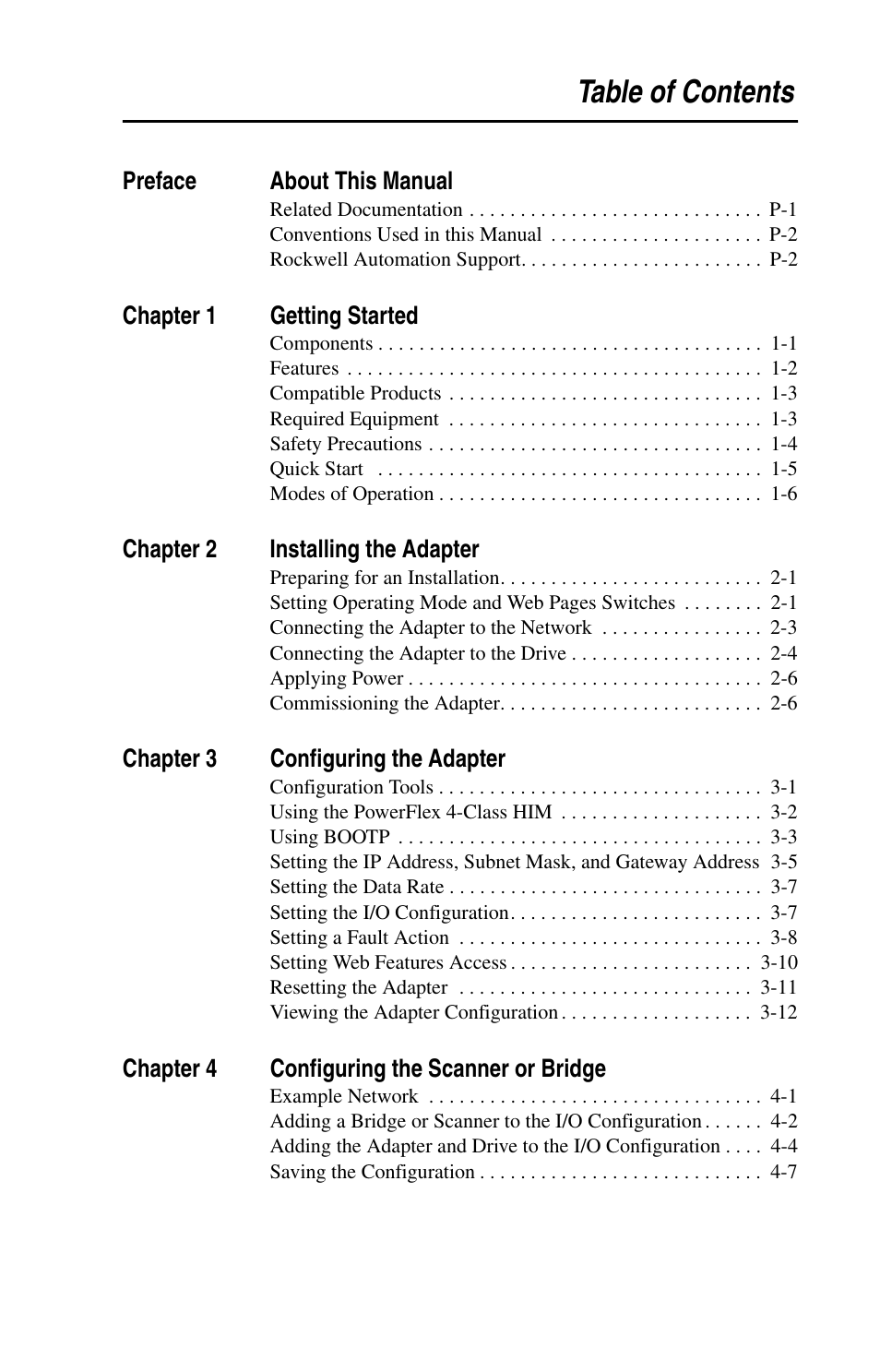 Rockwell Automation 22-COMM-E EtherNet/IP Adapter User Manual | Page 5 / 166