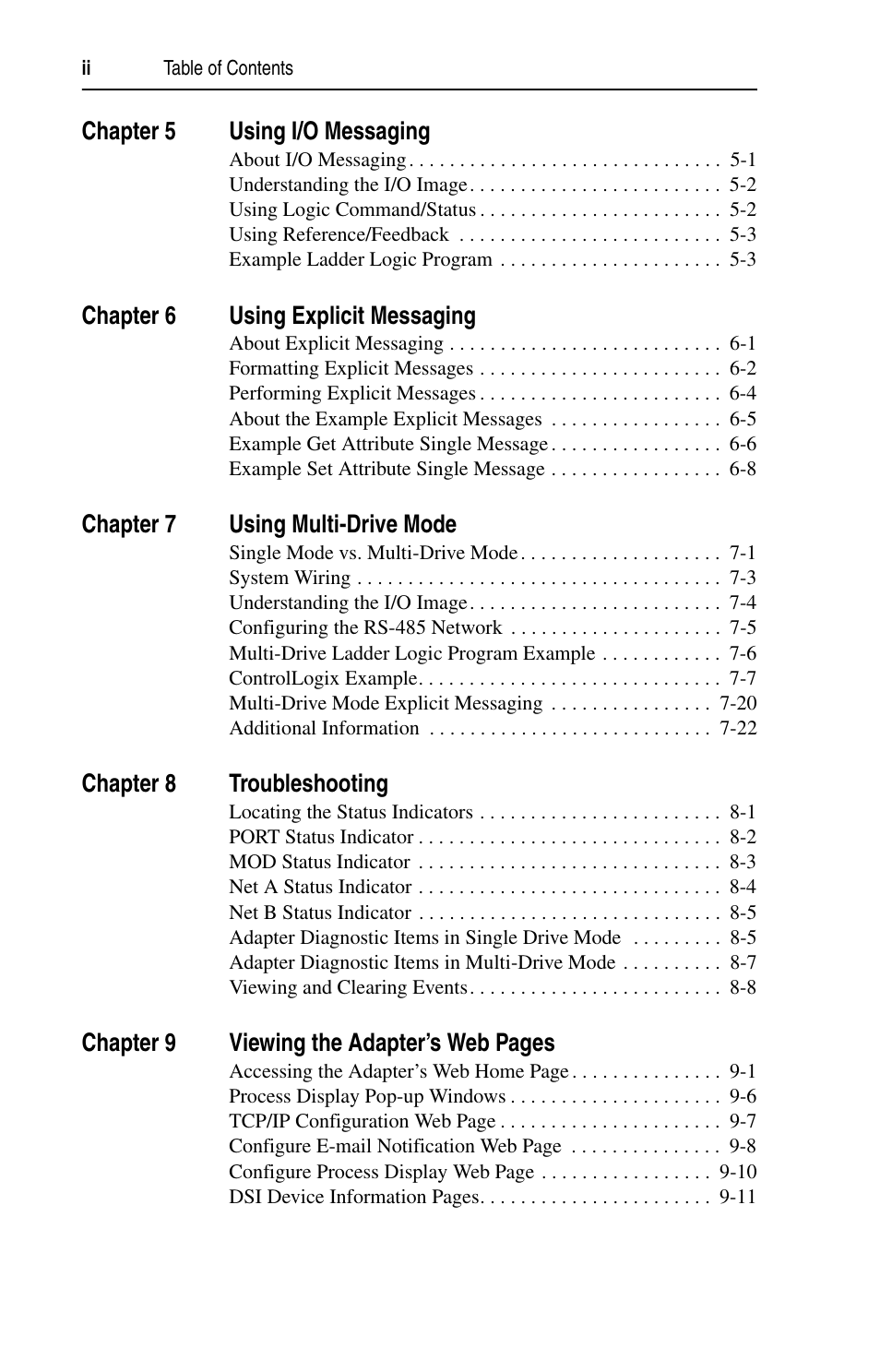 Rockwell Automation 22-COMM-E EtherNet/IP Adapter User Manual | Page 6 / 166