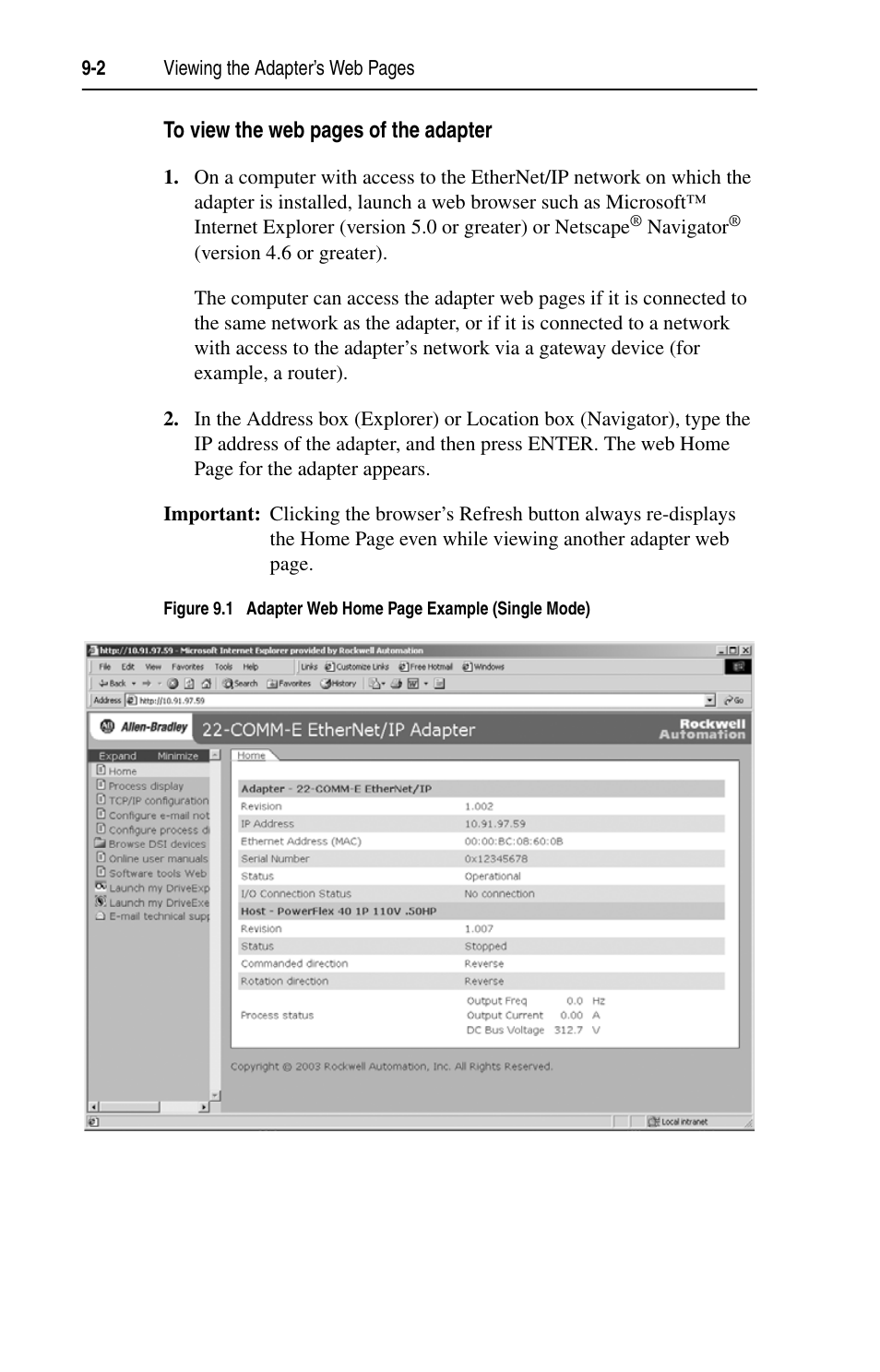 Rockwell Automation 22-COMM-E EtherNet/IP Adapter User Manual | Page 94 / 166