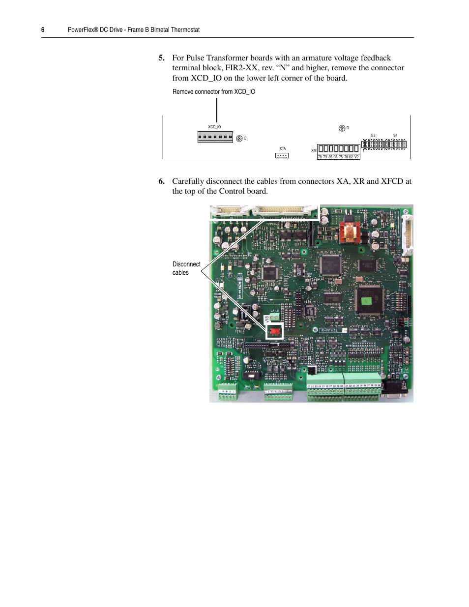 Rockwell Automation 20P PowerFlex DC Drive - Frame B Bimetal Thermostat User Manual | Page 6 / 16