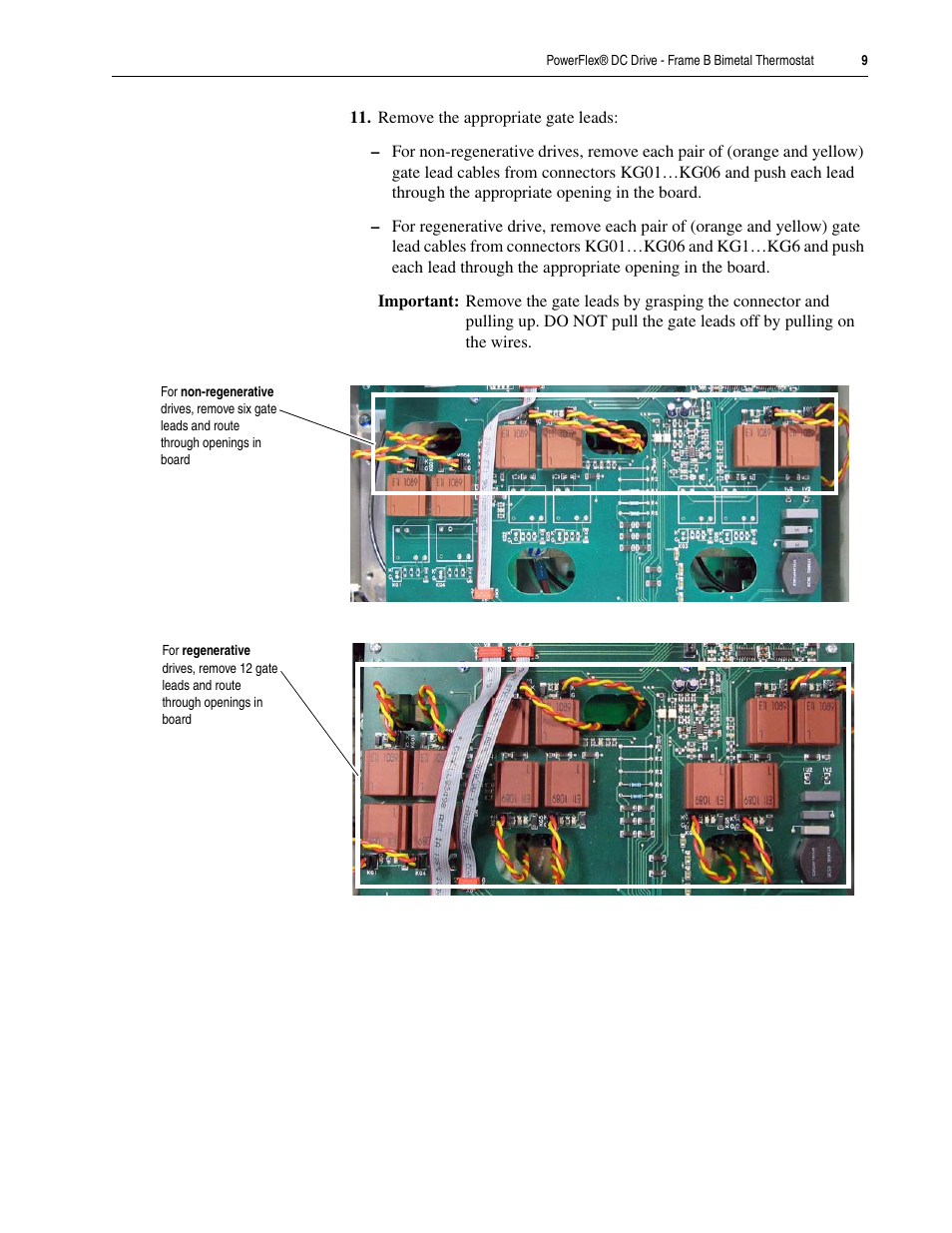 Rockwell Automation 20P PowerFlex DC Drive - Frame B Bimetal Thermostat User Manual | Page 9 / 16