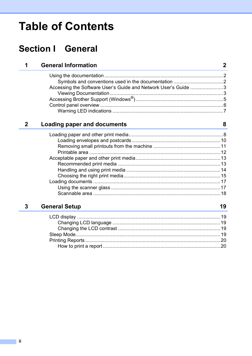 Brother DCP-193C User Manual | Page 4 / 118