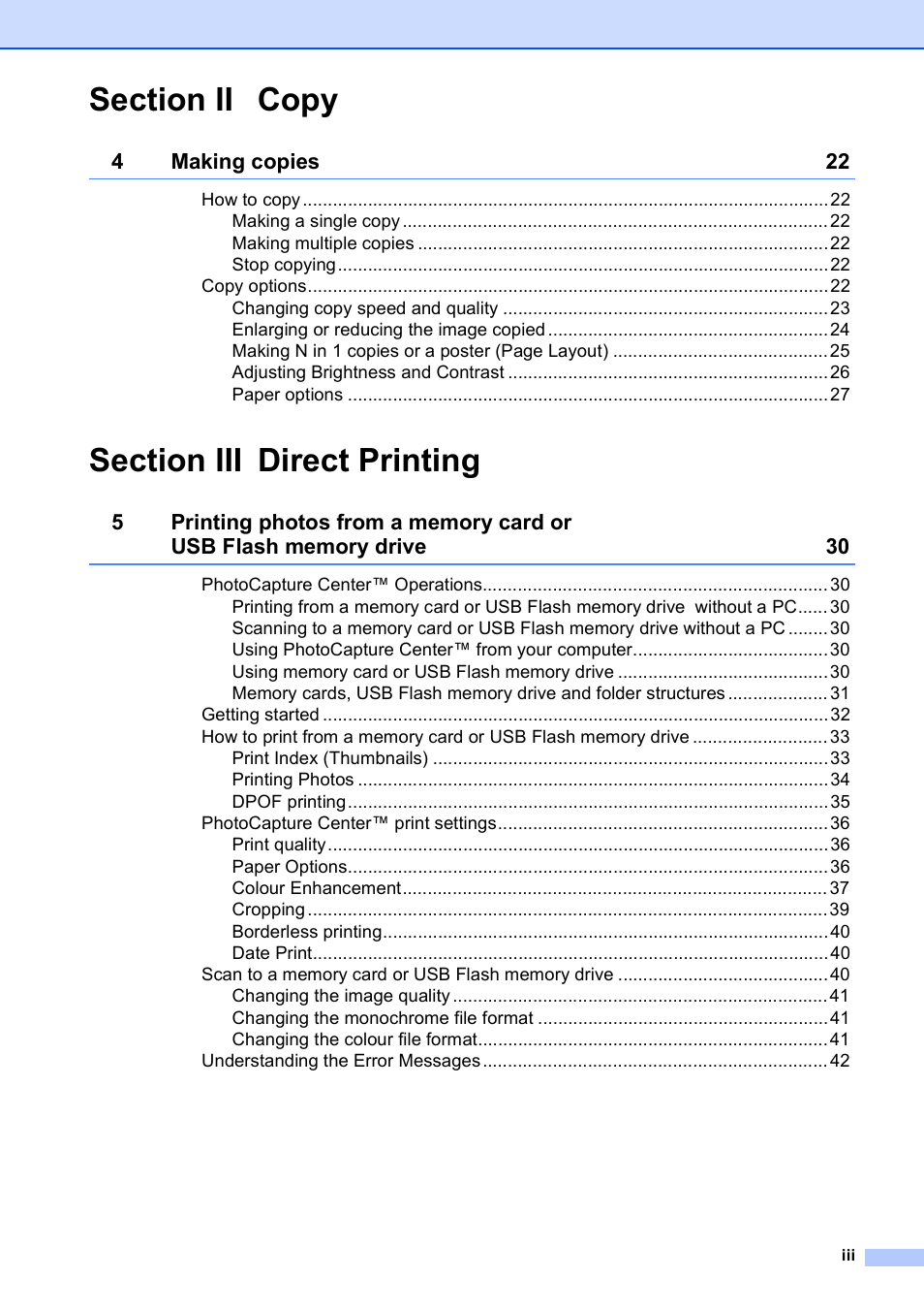 Brother DCP-193C User Manual | Page 5 / 118
