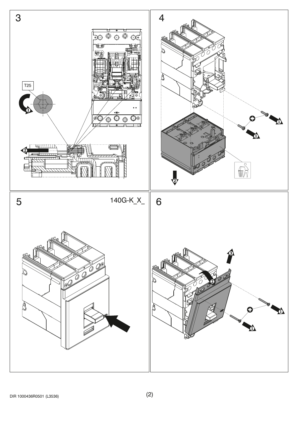 Rockwell Automation 140G-KTFx_KTHx_KTIx_KTKx Trip Unit Installation-140G-K User Manual | Page 2 / 6