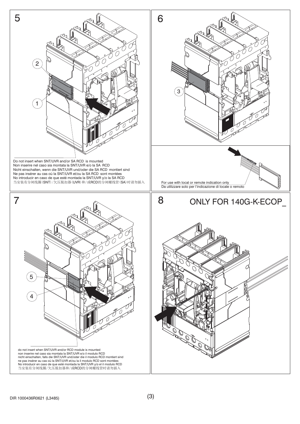 Only for 140g-k-ecop | Rockwell Automation 140U N-Frame CB Alarm Switch and Alarm Auxiliary Switch Combination User Manual | Page 3 / 8