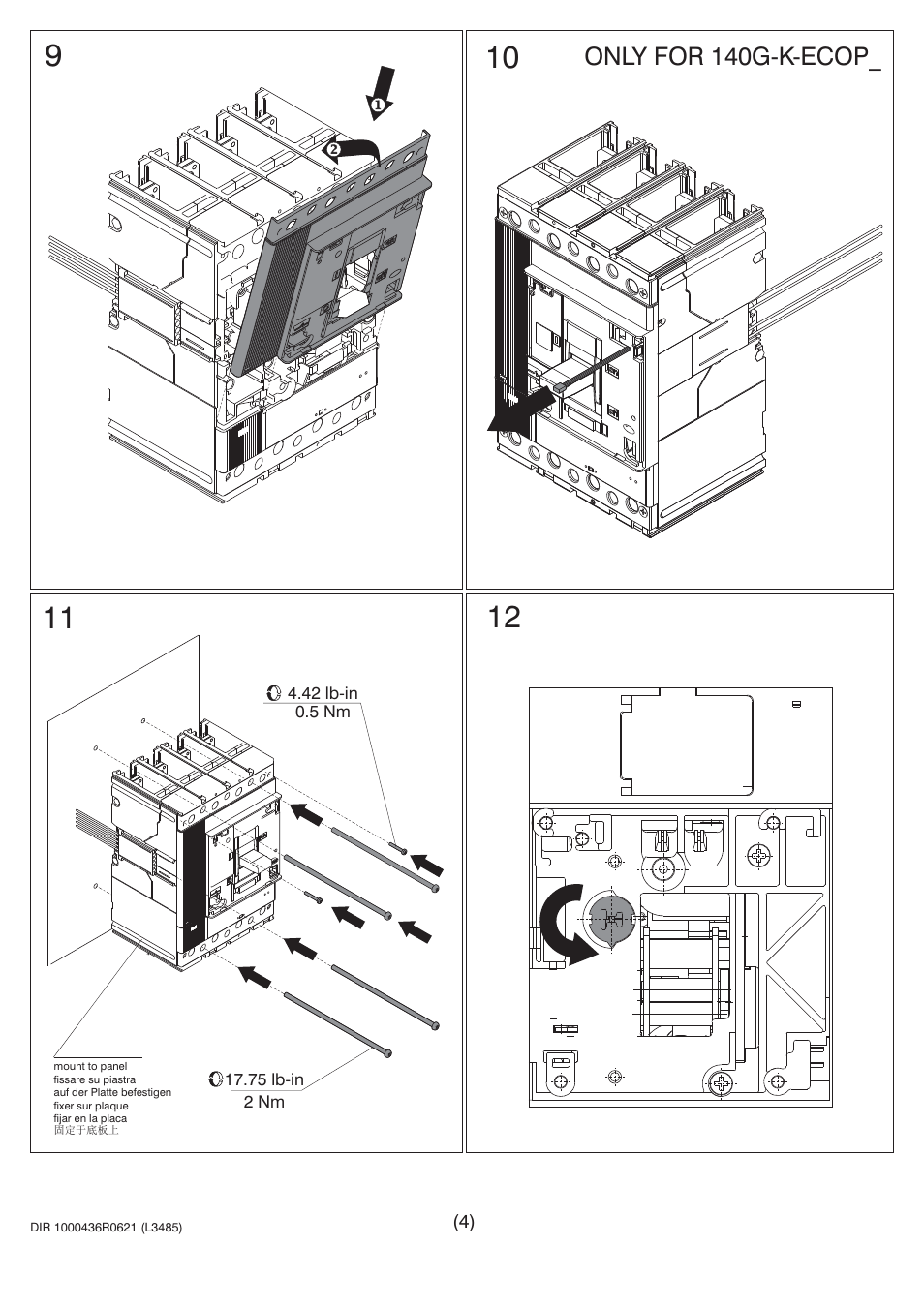 Only for 140g-k-ecop | Rockwell Automation 140U N-Frame CB Alarm Switch and Alarm Auxiliary Switch Combination User Manual | Page 4 / 8