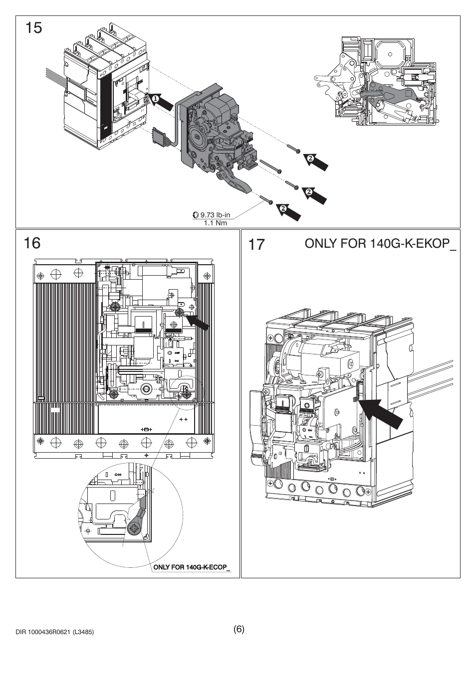 Only for 140g-k-ekop | Rockwell Automation 140U N-Frame CB Alarm Switch and Alarm Auxiliary Switch Combination User Manual | Page 6 / 8